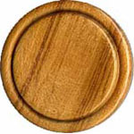 Elan 30 2455A 2 Hole Wood Button (3/card) .69"/18 mm